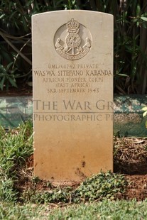 BEIRUT WAR CEMETERY - WASWA SITEFANO KABANDA, 